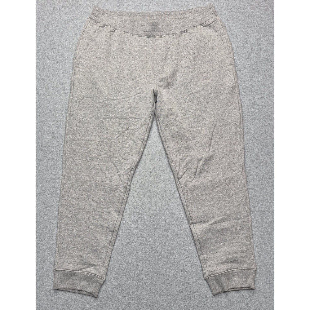 TravisMathew Pants Mens XL Joggers Heather Gray Drawstring Stretch Zip Pocket